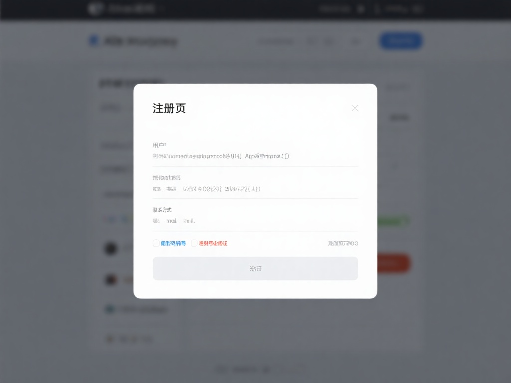 在注册页面，你需要填写一些基本信息，例如用户名、密